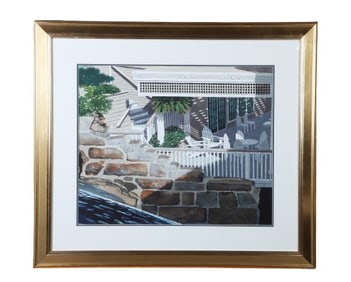 David Dodge Gray "Porch Shadows, Camden ME"