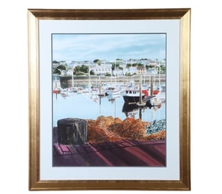 Thomas Newnam "Boats in Harbor"