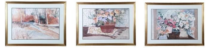 Davis-Ganek (3) Floral Watercolors