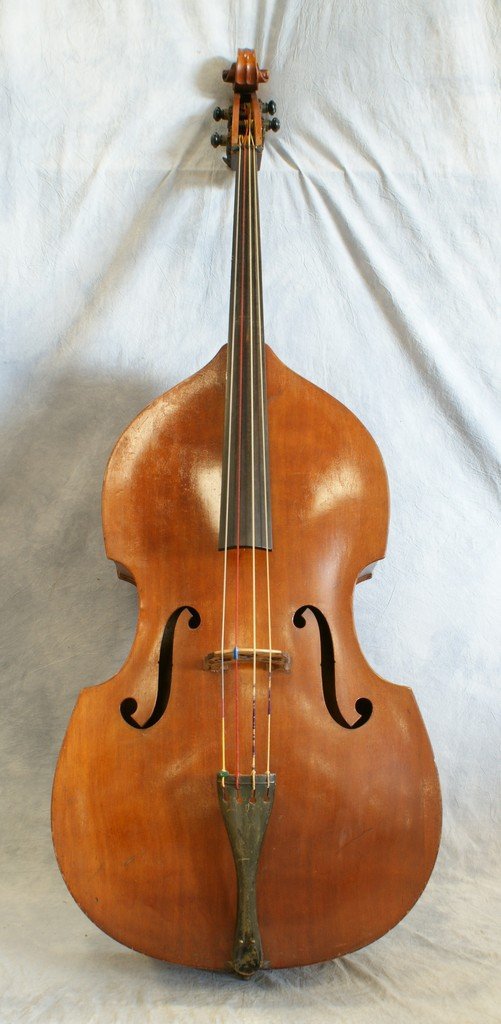 Upright String Bass, tuning pegs marked Czechoslovakia, Apr 30, 2013