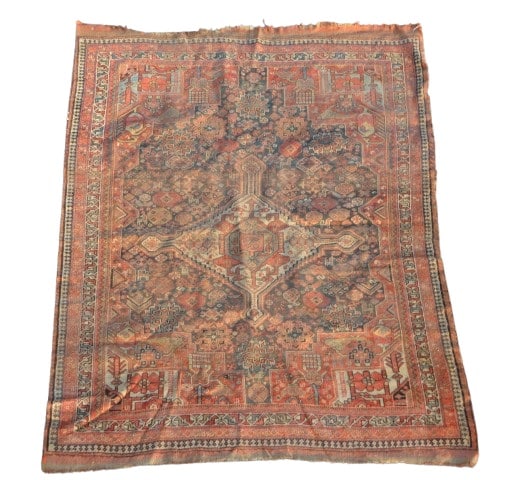 4'1" x 5'10" Geometric Heriz Persian rug (1 of 8)