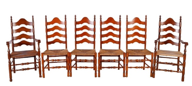 (6) Leopold Stickley dining chairs
