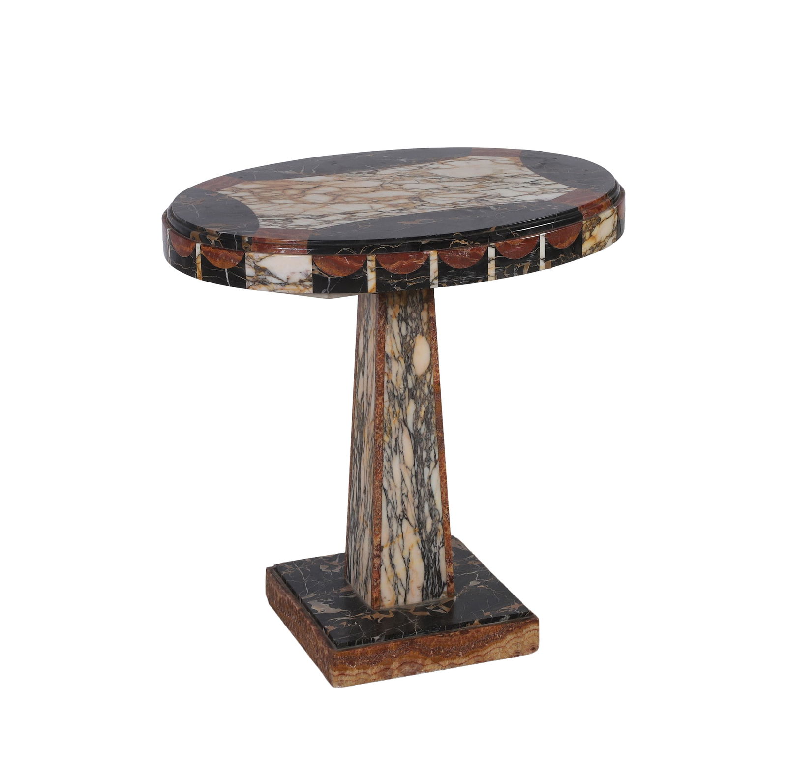 Oval Form Marble Side Table (1 of 7)