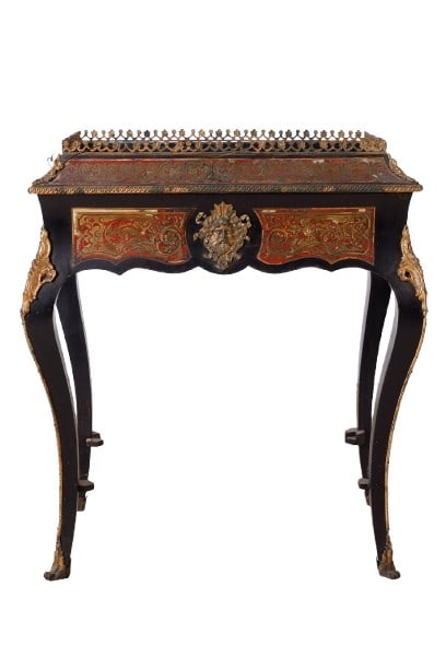 French Marquetry Brass and Boulle Work Inlaid Witrine (1 of 10)