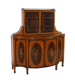 George III Inlaid Satinwood and Ebony cabinet