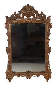 Louis XV style Giltwood and Plaster Wall Mirror