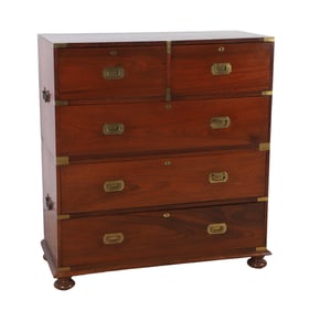 English Walnut Campaign Chest