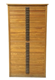 40-Drawer Oak Typeset Cabinet