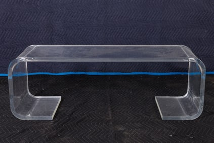 Charles Hollis Jones style Lucite Cocktail Table