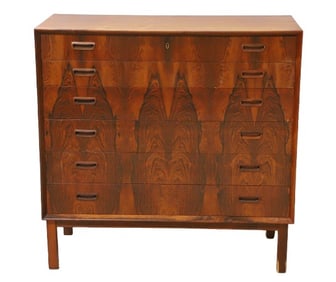 Johannes Sorth style 6-Drawer Rosewood Dresser