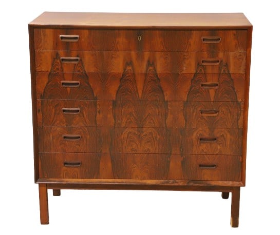 Johannes Sorth style 6-Drawer Rosewood Dresser (1 of 4)