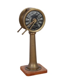 J. W. Ray & Co. Brass Engine Room Telegraph