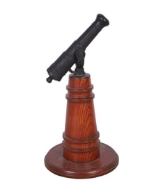 Unmarked Iron Cannon on Stand