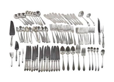 (106) Piece Assembled Sterling Flatware Set