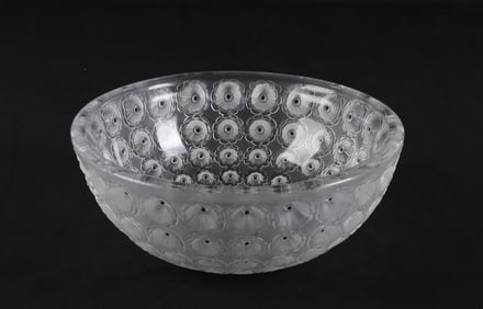 Lalique France Crystal Nemours Bowl