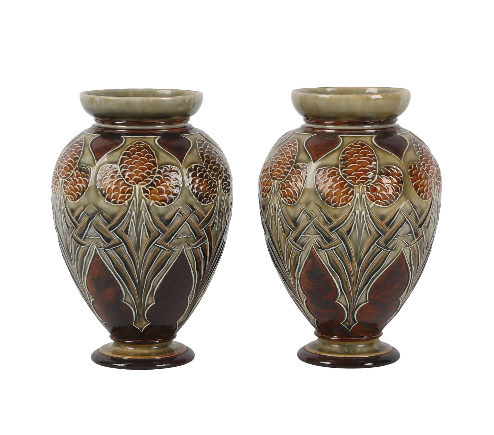 Royal Doulton Eliza Simmance Pottery Vase Pair (1 of 11)