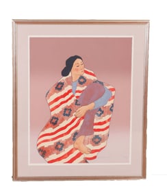 R C Gorman Signed Lithograph "Esta"