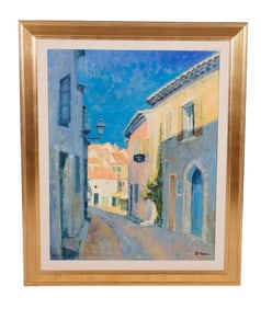 Pierre Neveu "Village Street" Cucuron"
