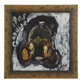 Justin McCarthy Outsider Art Painting "1905 Cadillac"