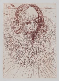Salvador Dali Etching "Cervantes"