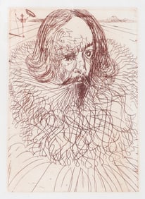 Salvador Dali Etching "Cervantes"