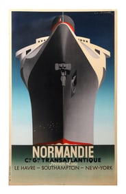 Vintage 1935 Normadie Travel Poster