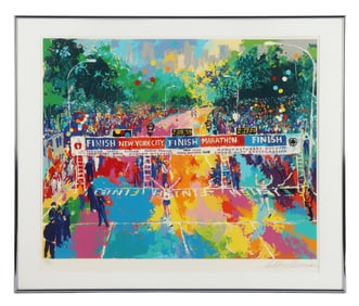 Leroy Neiman Serigraph "Classic Marathon Finish"