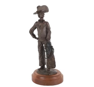 Hollis Williford Bronze, "He's a Fair Hand"