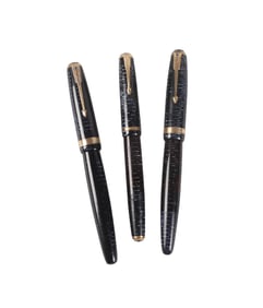 (3) Parker Vacumatic Fountain Pens