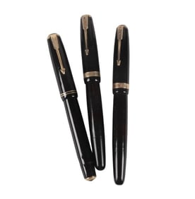 (3) Parker Vacumatic Fountain Pens