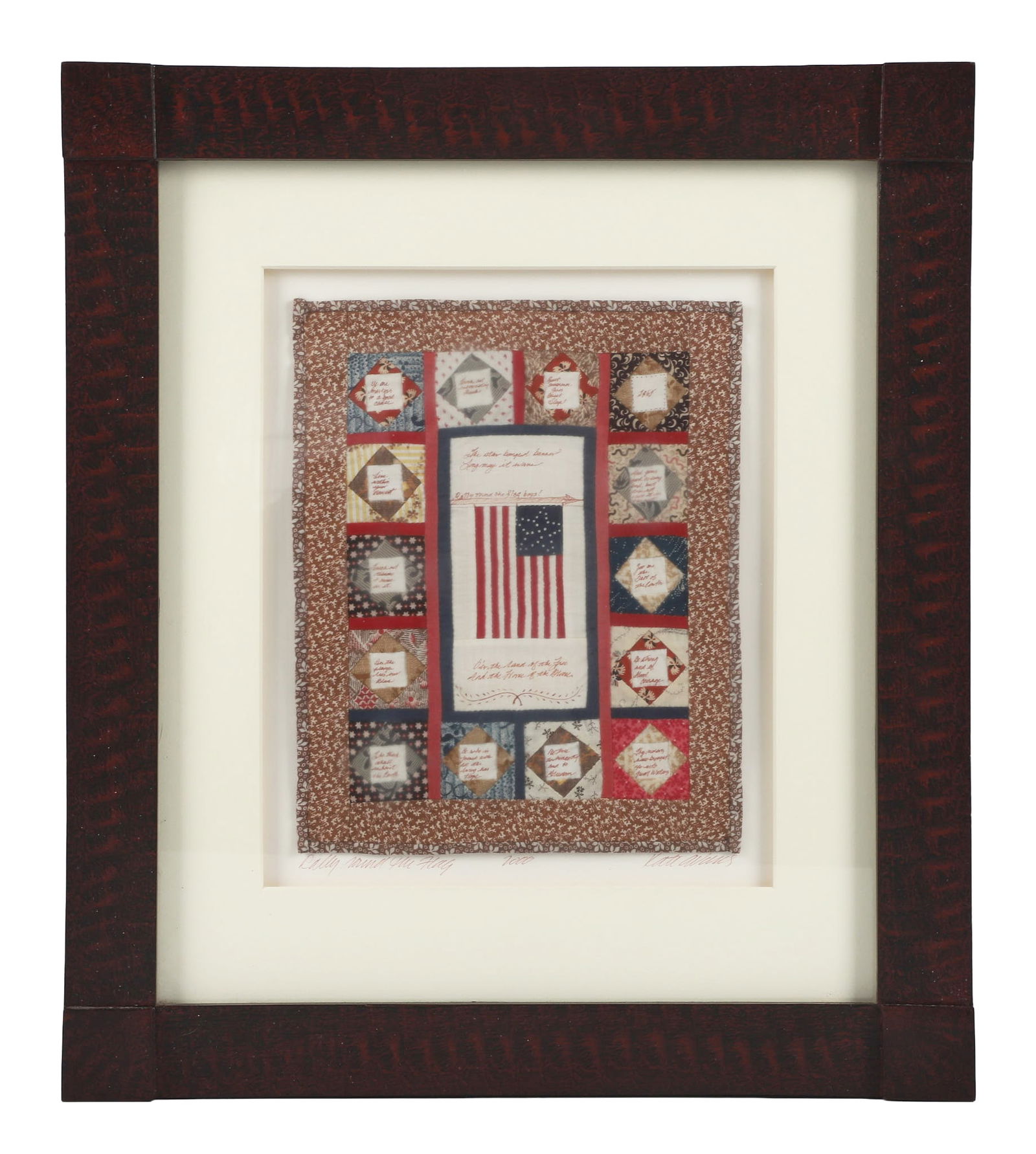 Kate Adams 'Rally Around the Flag' Miniature Quilt (1 of 6)