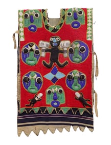 Nigeria Yoruba Peoples Beaded Ceremonial Tunic