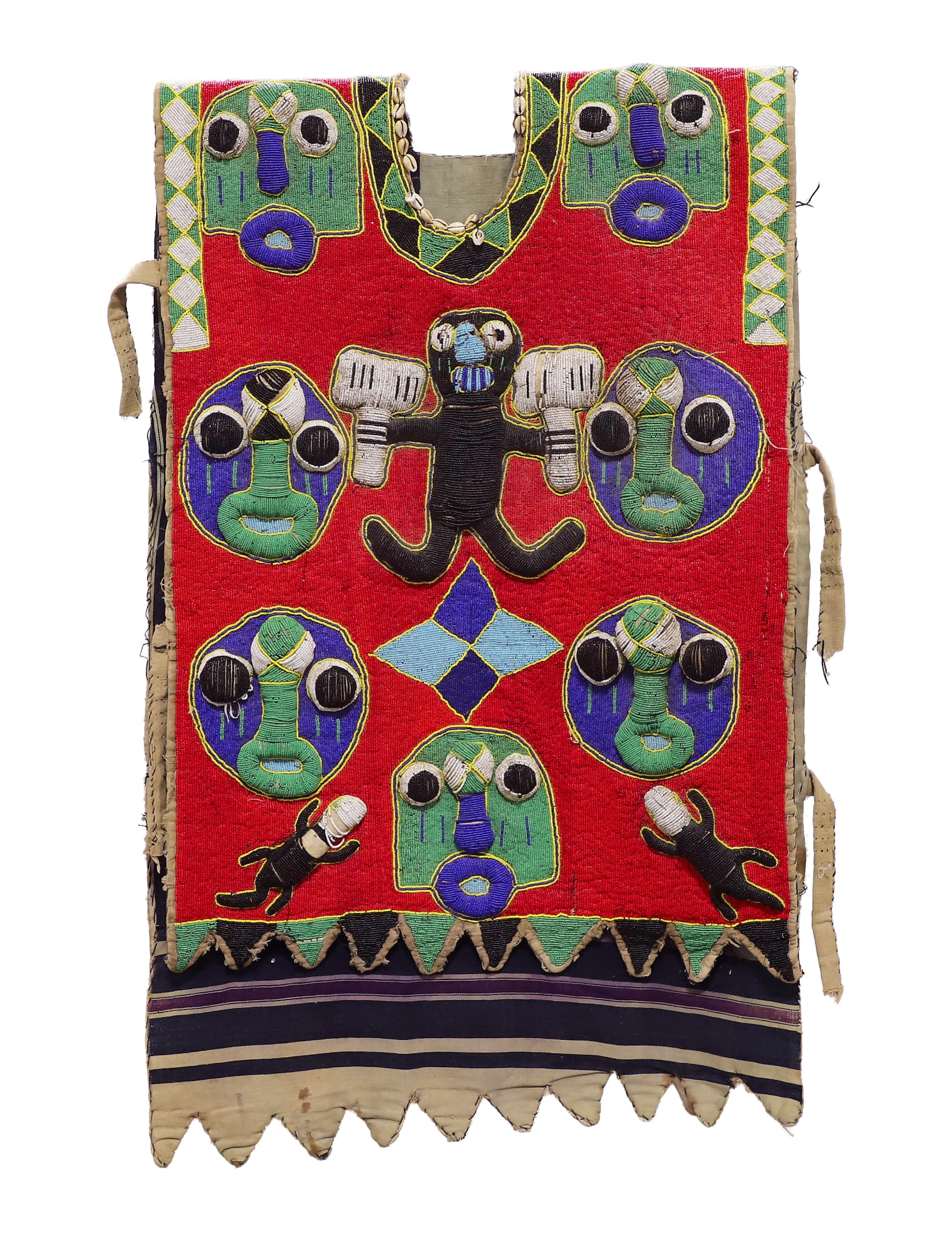 Nigeria Yoruba Peoples Beaded Ceremonial Tunic (1 of 10)
