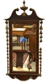 Georgian Style Parcel-Gilt Mahogany Mirror