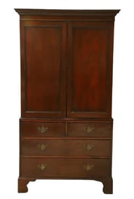 Mahogany Linen Press