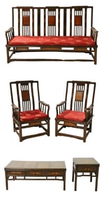 Chinese Rosewood Parlor Suite