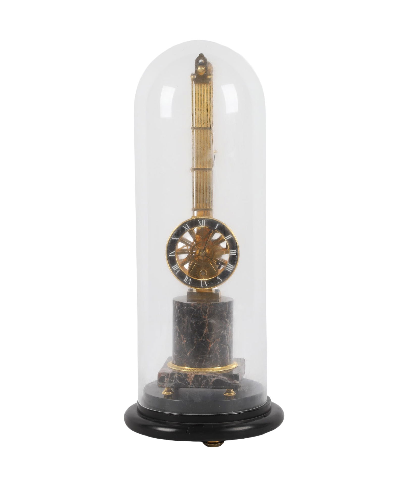 Gold Plated Upside Down Mystery Swing Clock (1 of 7)