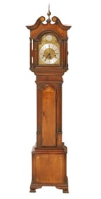 William Thompson, London Dwarf Tall Case Grandmother Clock, 20th C.