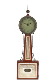 S. Willards Patent Weight Driven Banjo Clock C. 1815