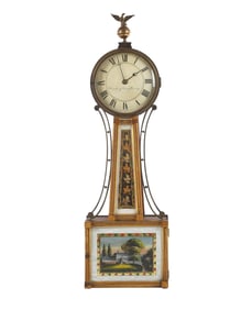 Curtis & Dunning Weight Driven Banjo Clock C. 1820