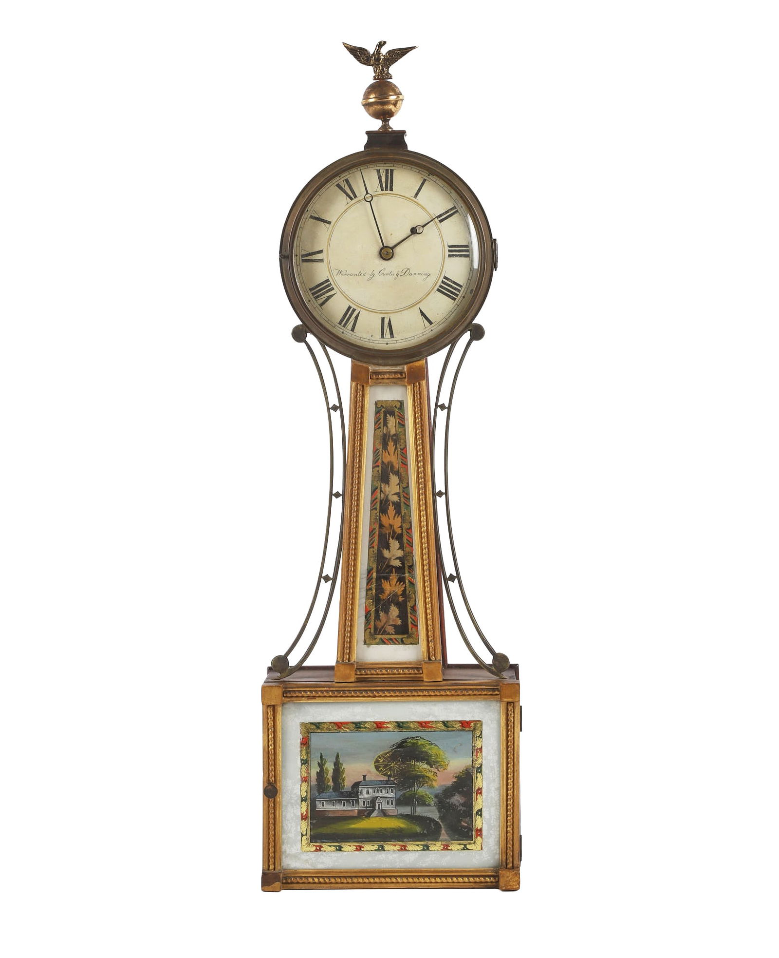 Curtis & Dunning Weight Driven Banjo Clock C. 1820 (1 of 9)
