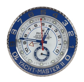 Rolex Watch Dealer Display Clock, Yachtmaster II