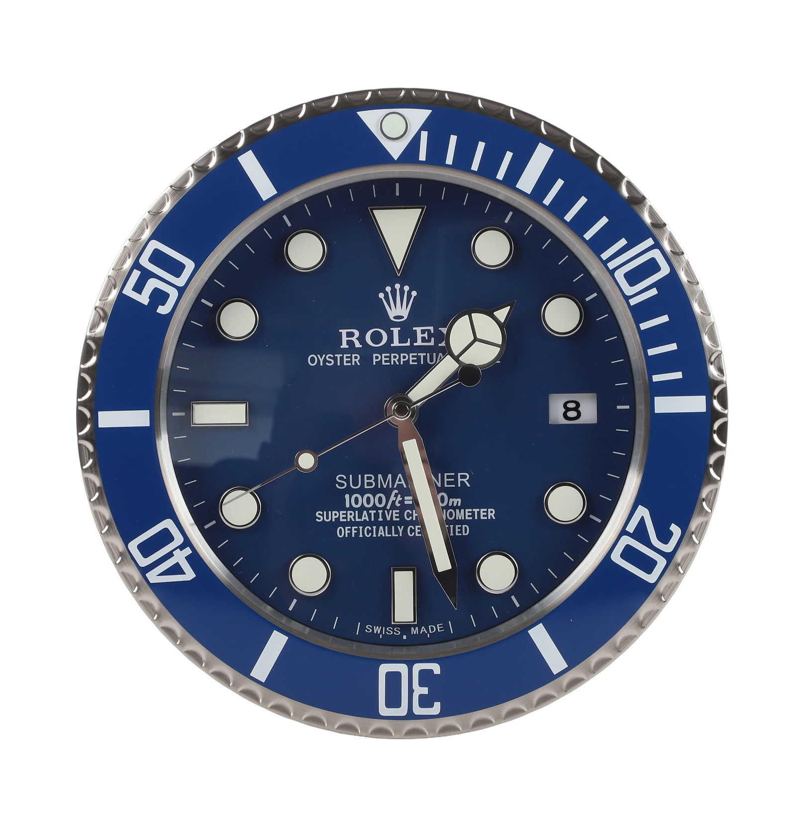 Rolex Watch Dealer Display Clock, Smurf (1 of 2)