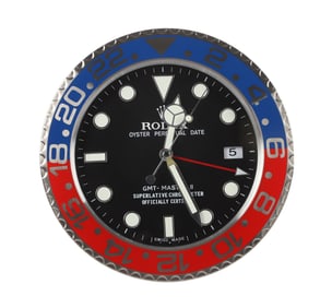Rolex Watch Dealer Display Clock, Pepsi