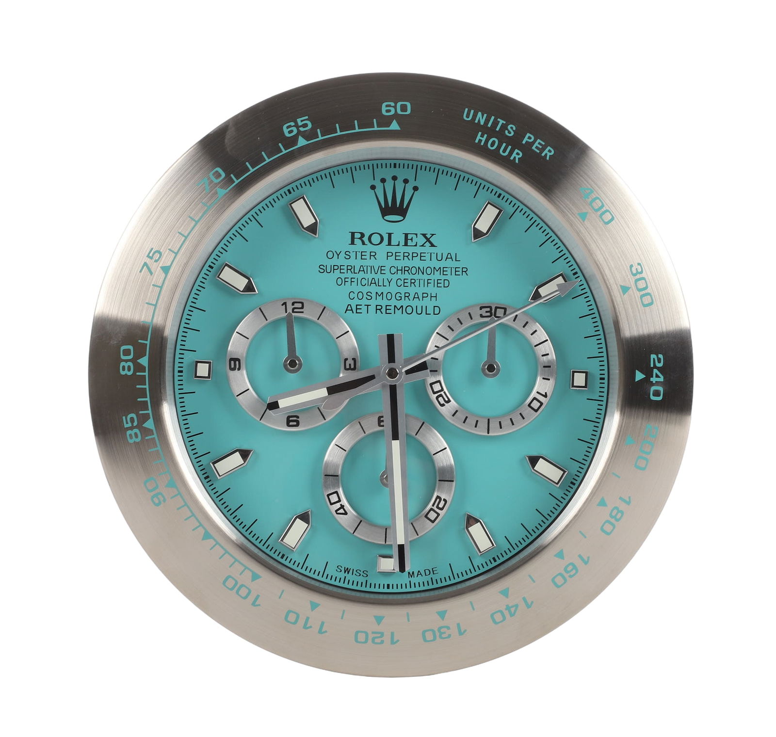 Rolex Watch Dealer Display Clock, Ice Blue Daytona (1 of 2)