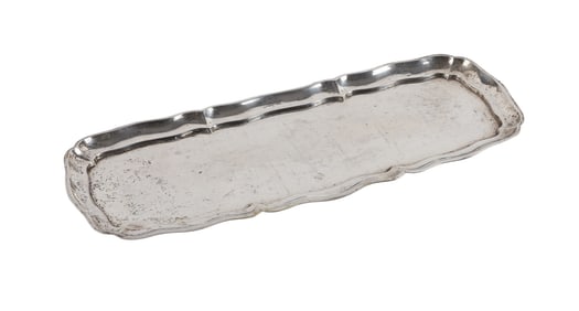 Shaped Edge Silver Tray