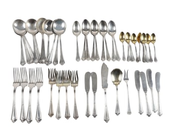 (51) Pieces Gorham Sterling Flatware, 'Plymouth'