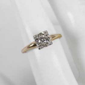 14K Diamond Engagement Ring