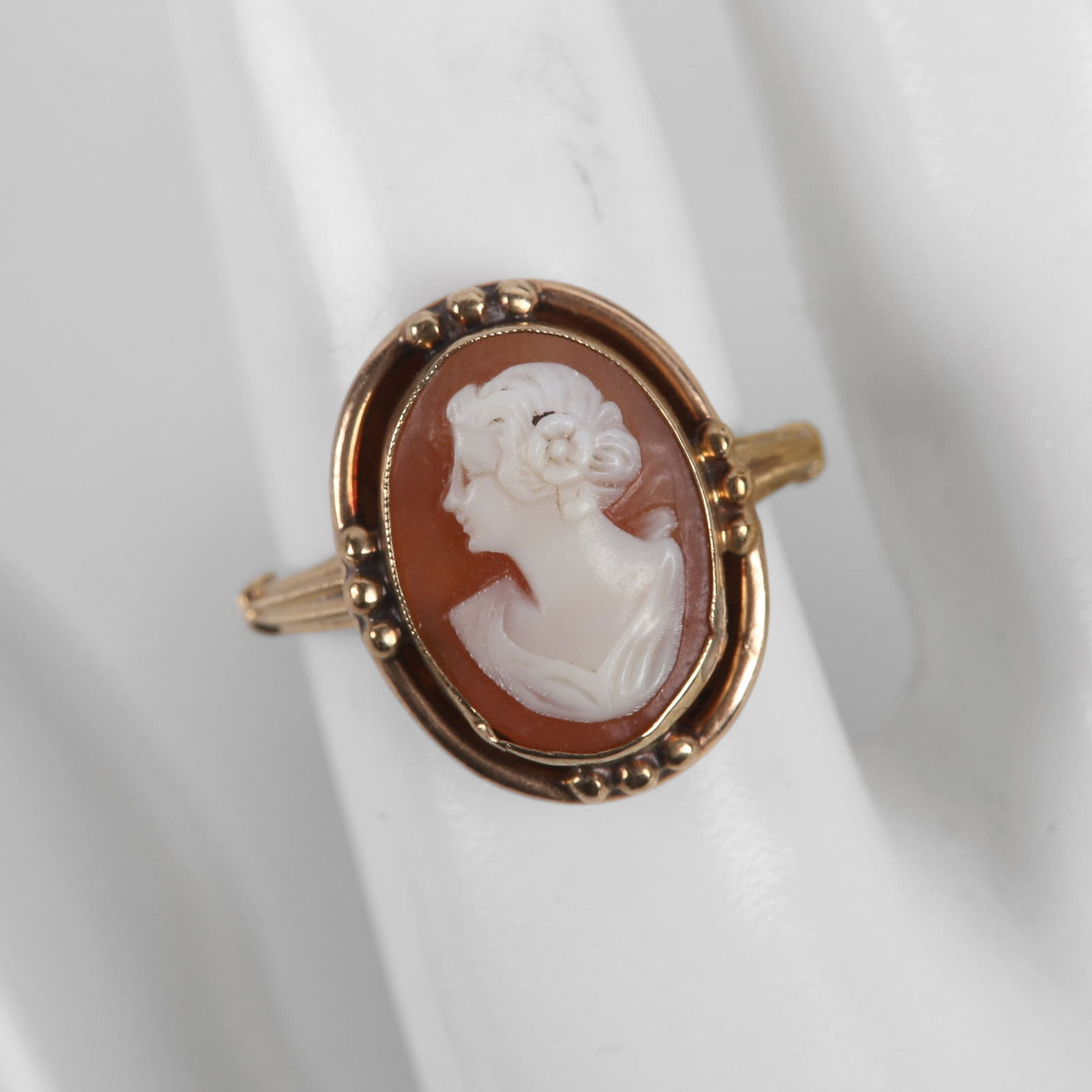 Yellow Gold Carved Cameo Ring (1 of 5)