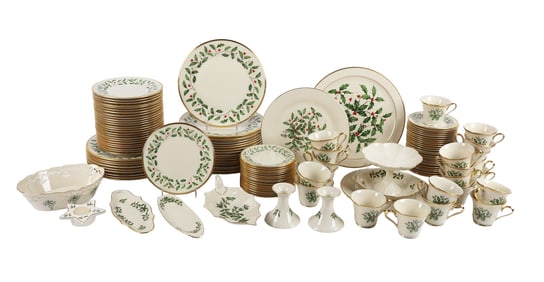 (128) Pieces Lenox Dinnerware, 'Holiday'